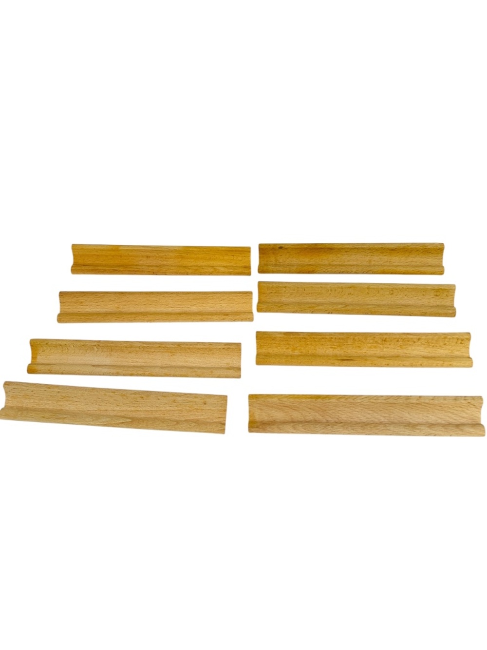 Scrabble Game Wood Racks Lot of 8 Wooden Letter Tile Holders Trays Crafts